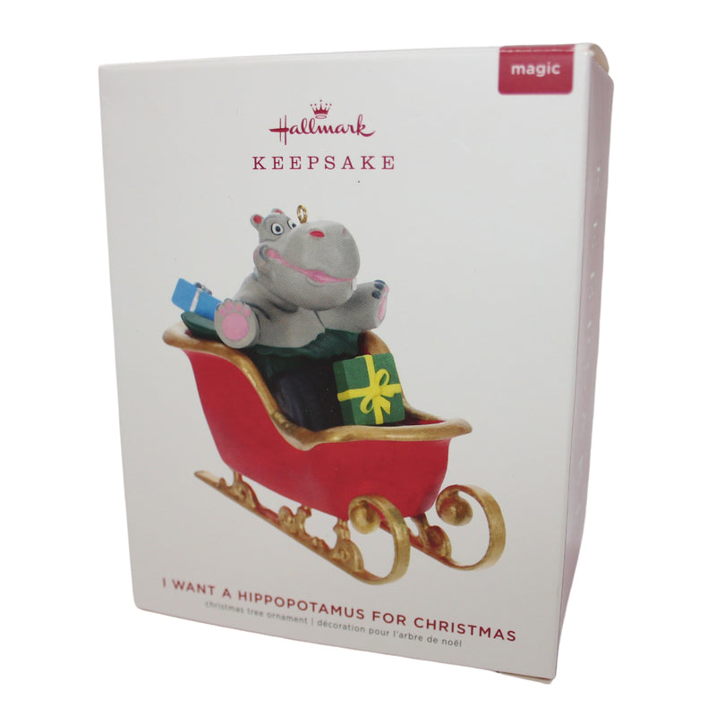 Hallmark Ornament: 2019 I Want a Hippopotamus for Christmas | QGO2167