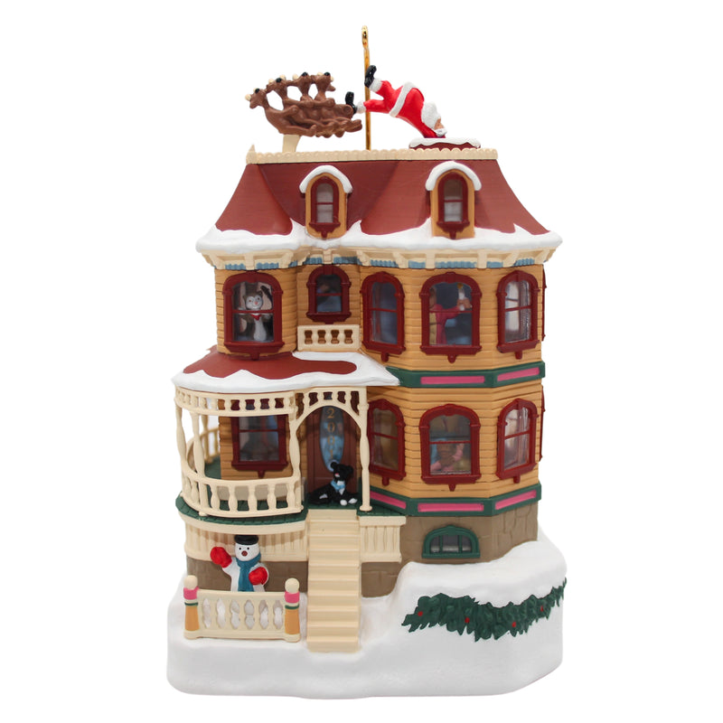 Hallmark Ornament: 2001 Up on the Housetop | QLX7575 | Light, Motion, Sound