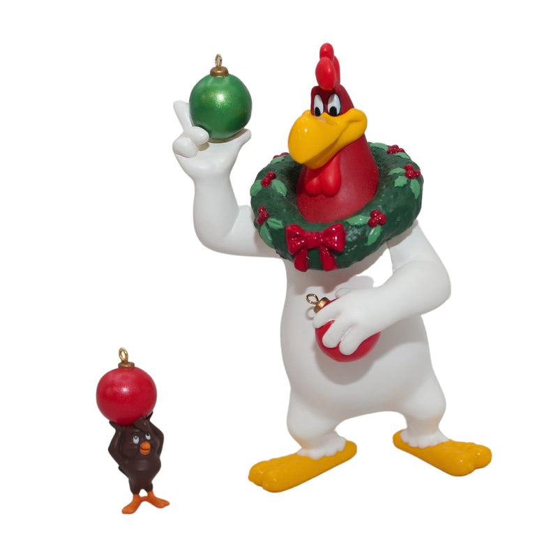 Hallmark Ornament: 1996 Foghorn Leghorn and Henery Hawk | QX5444 | 50th Annniversary