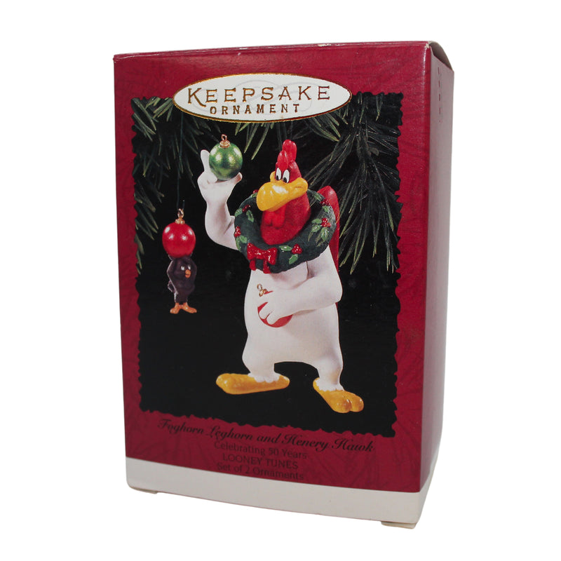 Hallmark Ornament: 1996 Foghorn Leghorn and Henery Hawk | QX5444 | 50th Annniversary