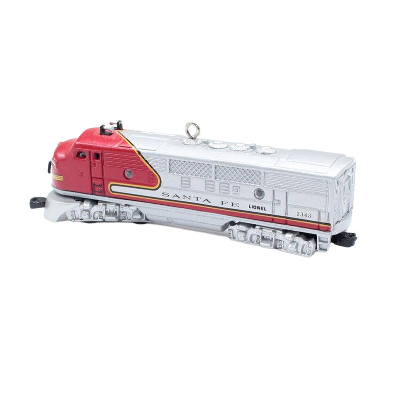 Hallmark Ornament: 1997 Santa Fe F3 Diesel Locomotive 1950 | QX6145 | Lionel Train