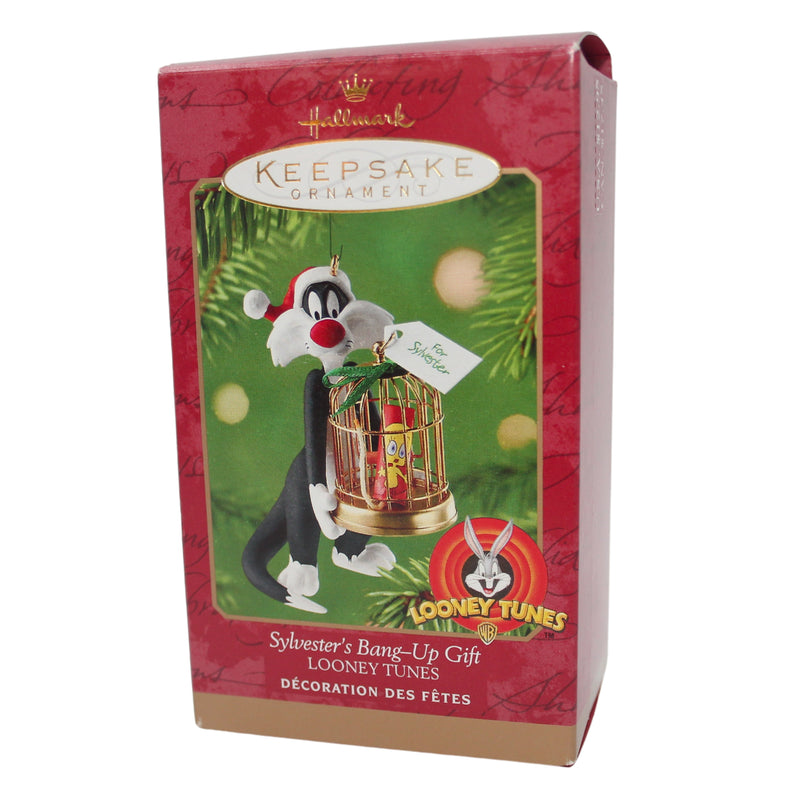 Hallmark Ornament: 2000 Sylvester's Bang-Up Gift | QX6912 | Looney Tunes