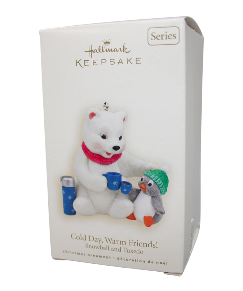 Hallmark Ornament: 2008 Cold Day, Warm Friends! | QX7191 | Snowball & Tuxedo