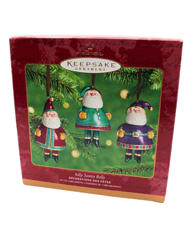 Hallmark Ornament: 2001 Jolly Santa Bells | QX8915