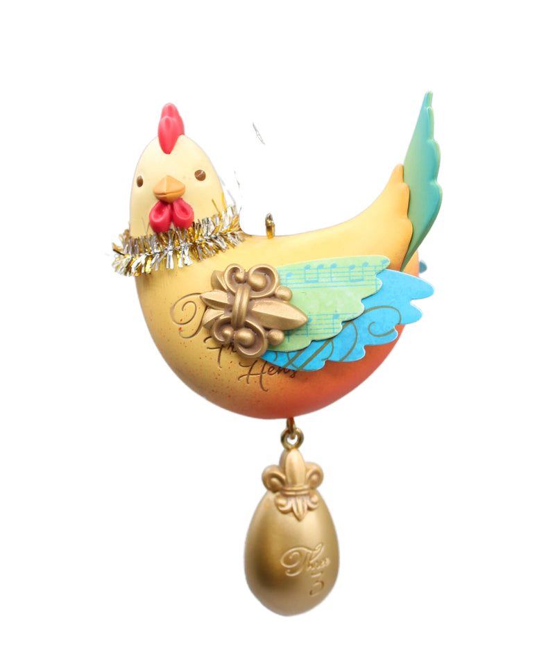 Hallmark Ornament: 2013 Three French Hens | QX9085 | 12 Days of Christmas