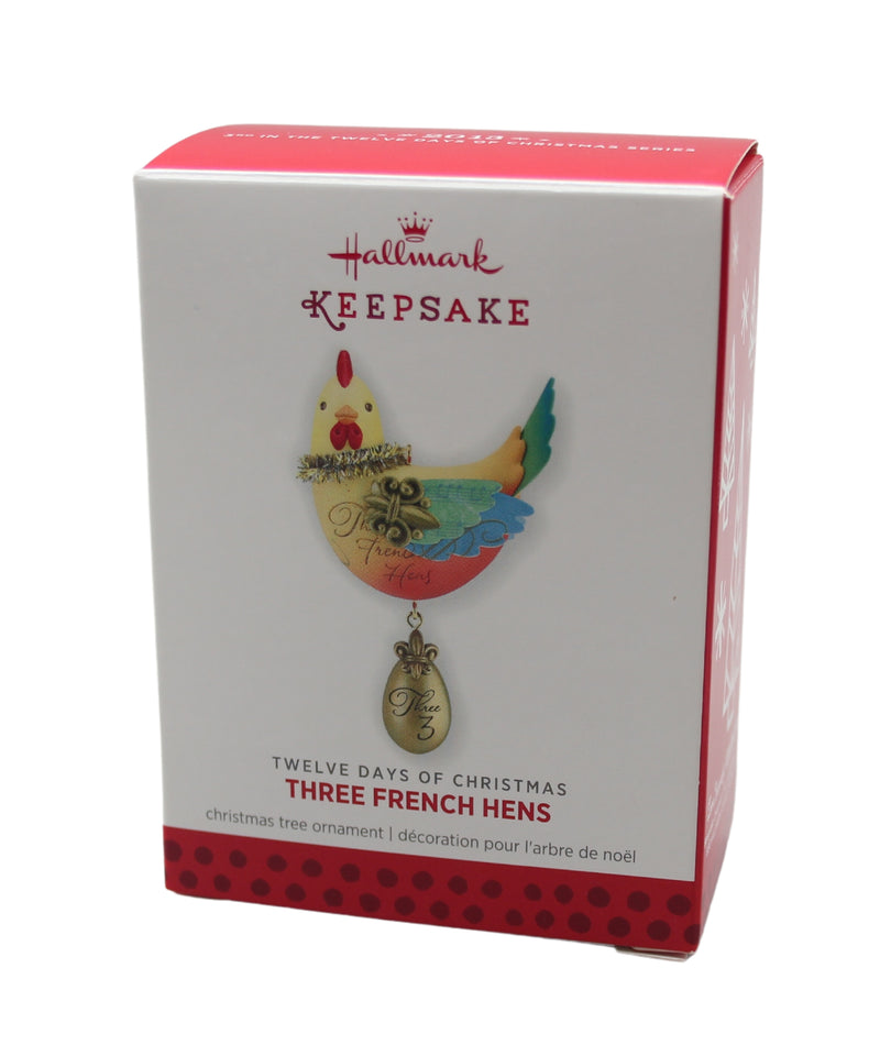 Hallmark Ornament: 2013 Three French Hens | QX9085 | 12 Days of Christmas