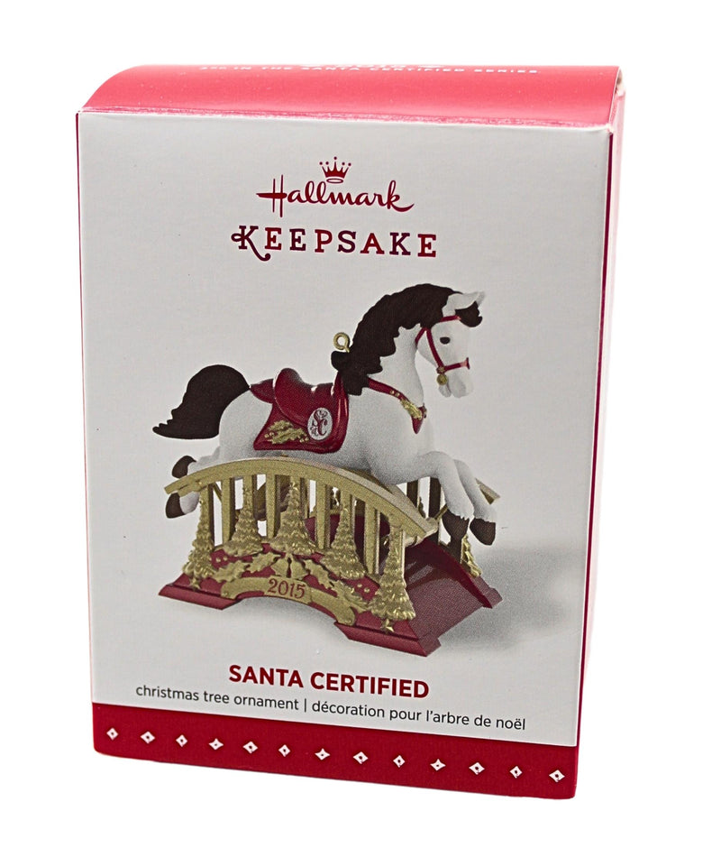 Hallmark Ornament: 2015 Santa Certified Horse | QX9099