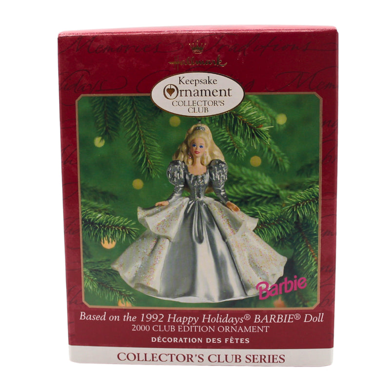 Hallmark Ornament: 2000 Happy Holidays Barbie | QXC4494 | Collectors Club