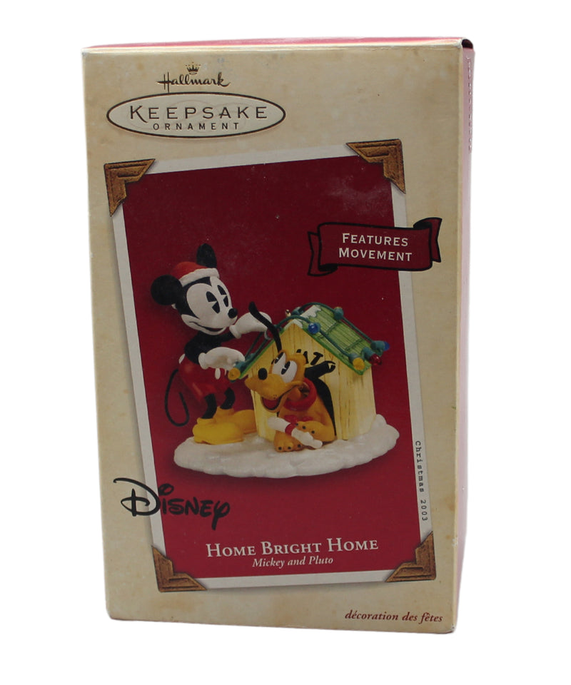 Hallmark Ornament: 2003 Home Bright Home | QXD2509 | Mickey & Pluto