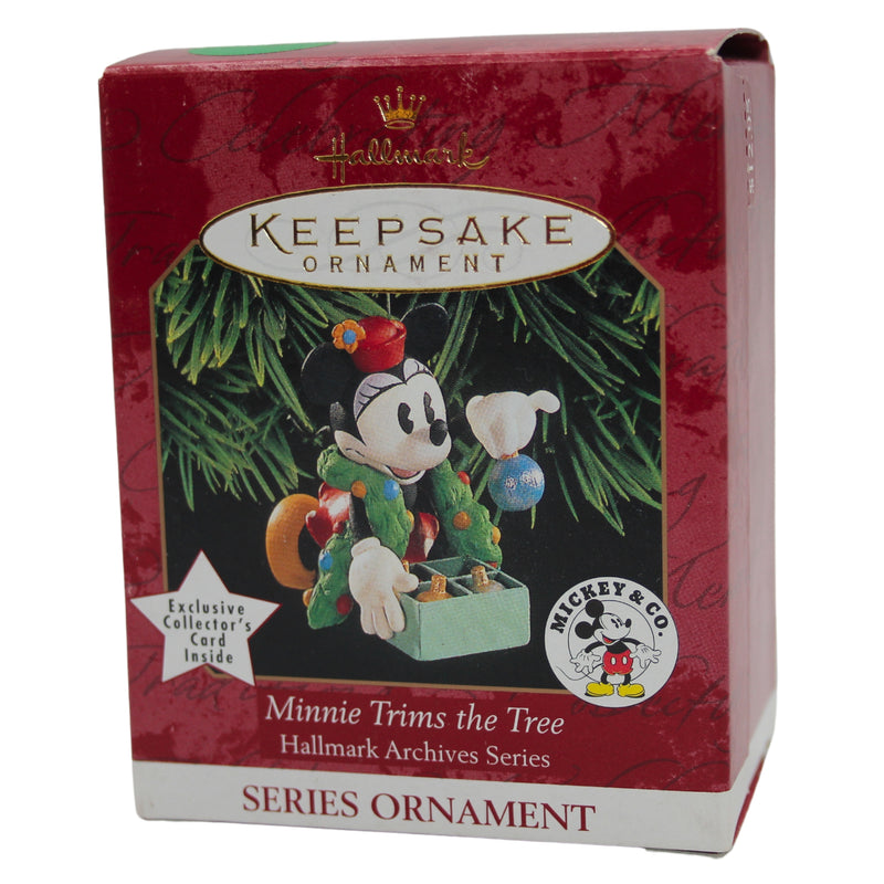 Hallmark Ornament: 1999 Minnie Trims the Tree | QXD4059 | 3rd in Series