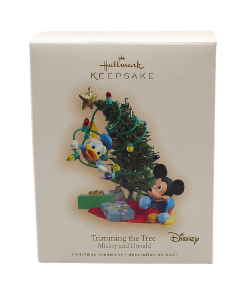 Hallmark Ornament: 2007 Trimming the Tree | QXD4219 | Mickey & Donald