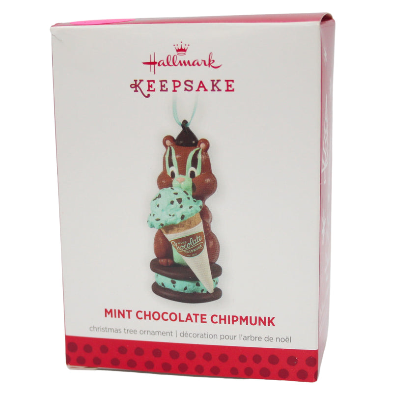 Hallmark Ornament: 2013 Mint Chocolate Chipmunk | QXG1312