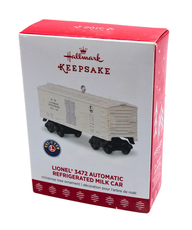 Hallmark Ornament: 2017 Automatic Refridgerated Milk Car | 3472 | QXI3202