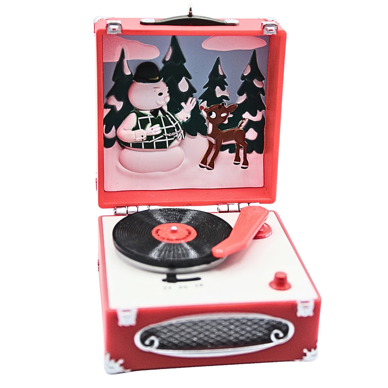 Hallmark Ornament: 2018 Record Player | QXI3283 | Rudolph