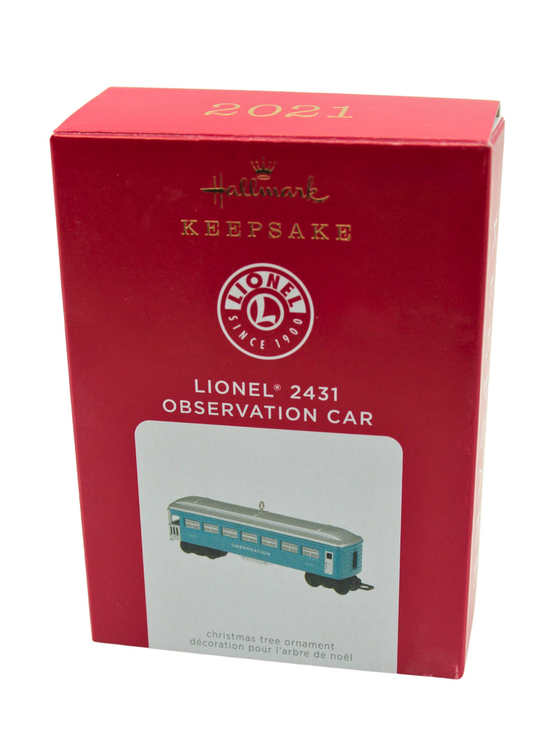 Hallmark Ornament: 2021 Observation Car | 2431 | QXI7295