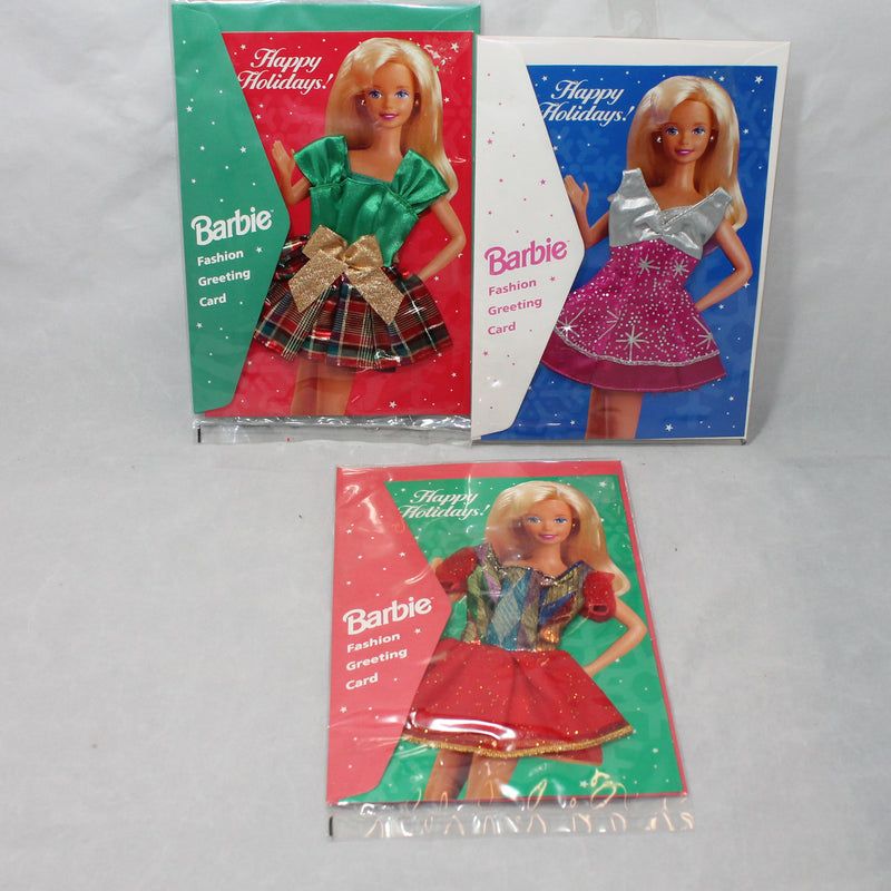 Holiday Barbie Fashion Greeting Cards - Set of 3