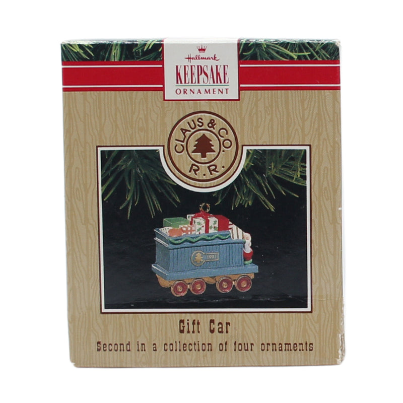 Hallmark Ornament: 1991 Claus & Co R.R. Gift Car | XPR9731