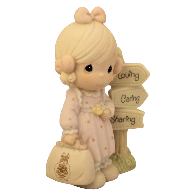 Precious Moments Figurine: C0013 Loving, Caring and Sharing Along the Way | Symbol of Membership