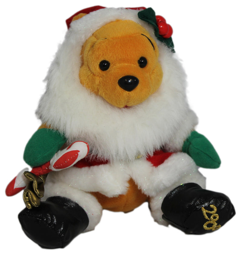 Disney Plush: 2000 Santa Pooh Bear