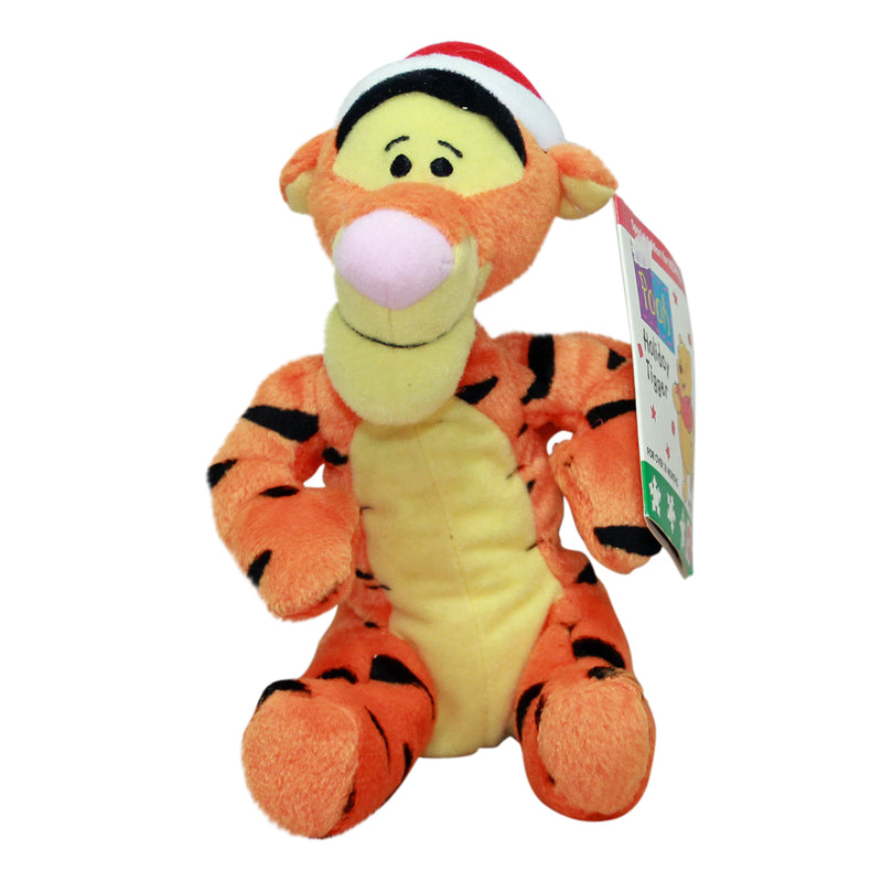 Disney Plush: Tigger in Santa Hat