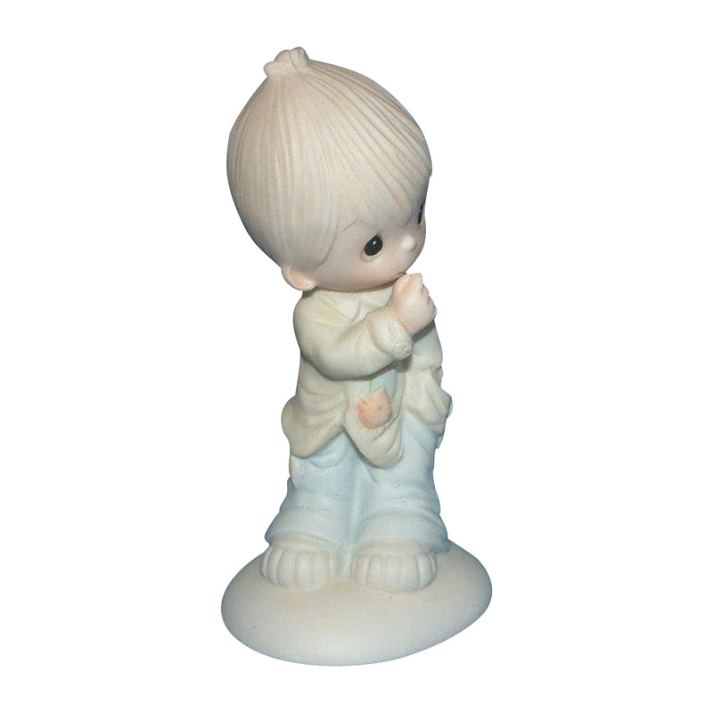 Precious Moments Figurine: E-1372B Smile, God Loves You | Boy