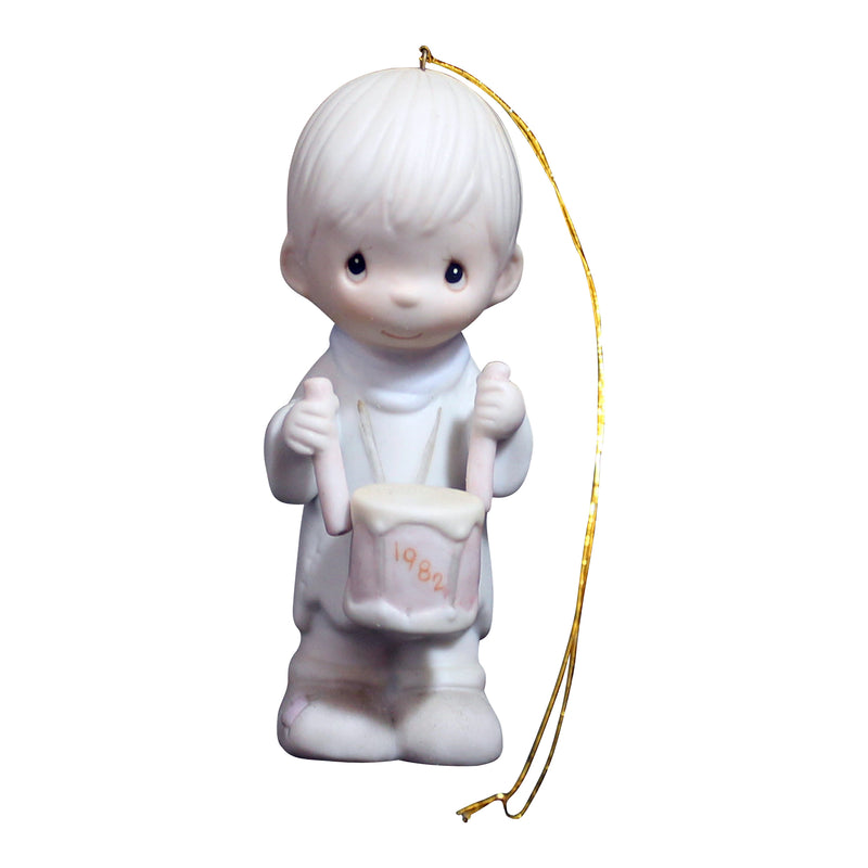 Precious Moments Ornament: E2359 I'll Play My Drum for Him | Dated