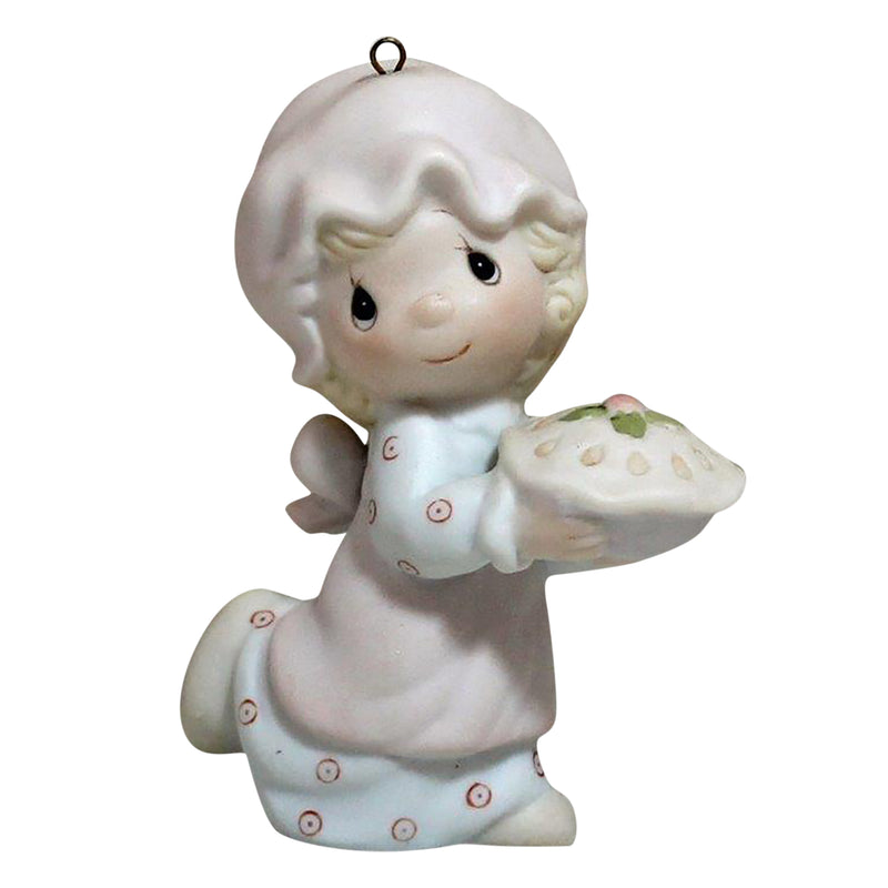 Precious Moments Ornament: E-2376 Dropping Over for Christmas 