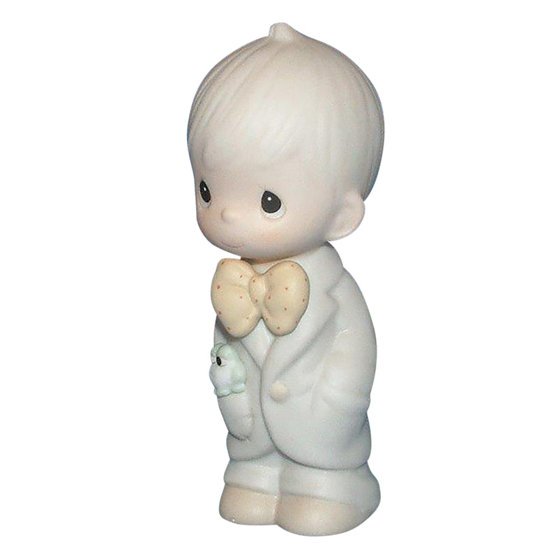 Precious Moments Figurine: E-2836 Groomsman with Frog