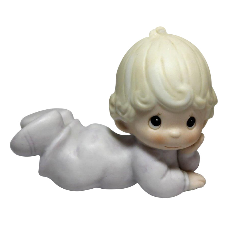 Precious Moments Figurine: E-2852F Baby Girl Lying Down