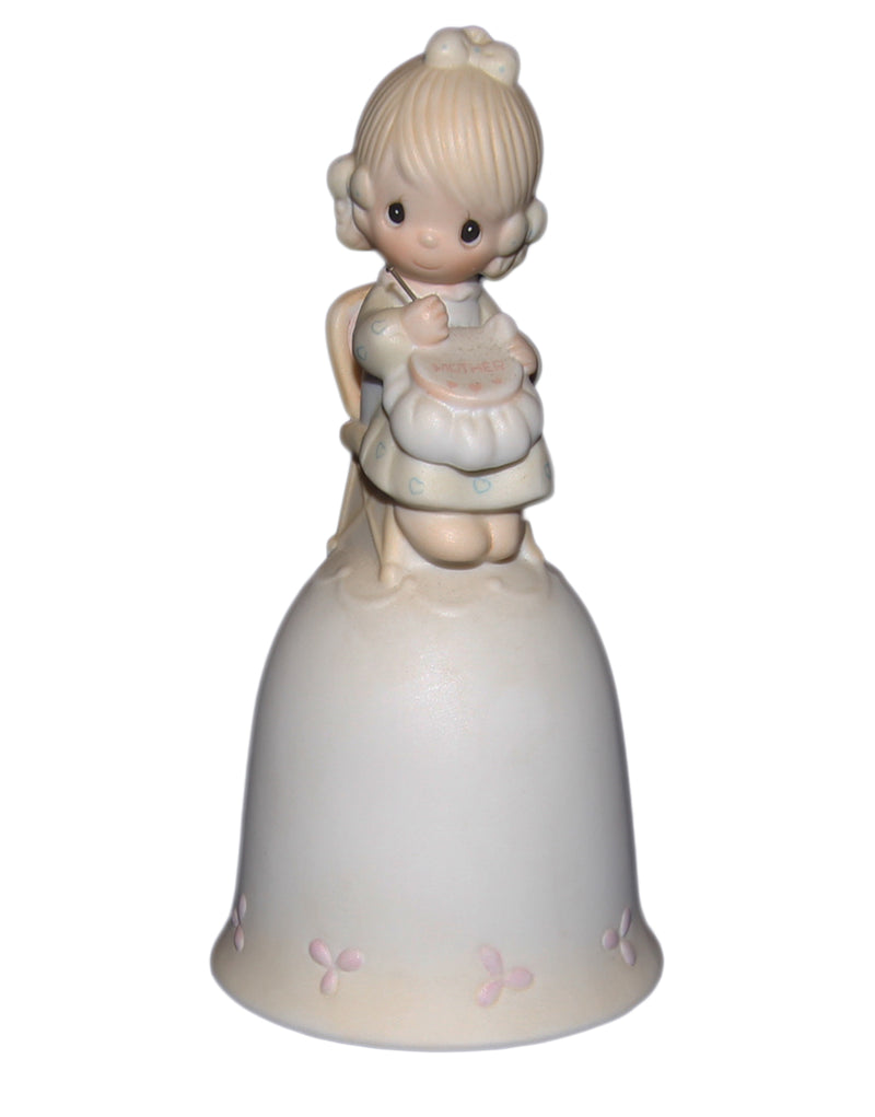 Precious Moments Bell: E-7181 Mother Sew Dear