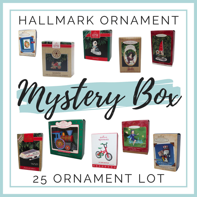 Hallmark Ornament Mystery Box - Random Lot of 25 Ornaments with boxes