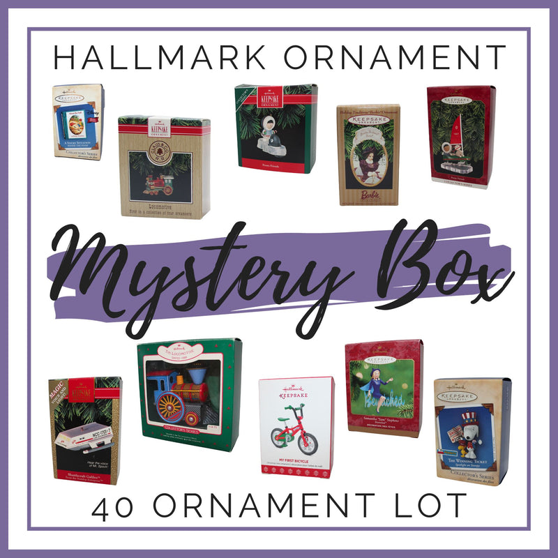 Hallmark Ornament Mystery Box - Random Lot of 40 Ornaments with boxes