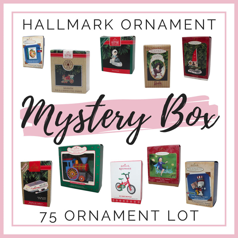 Hallmark Ornament Mystery Box - Random Lot of 75 Ornaments with boxes