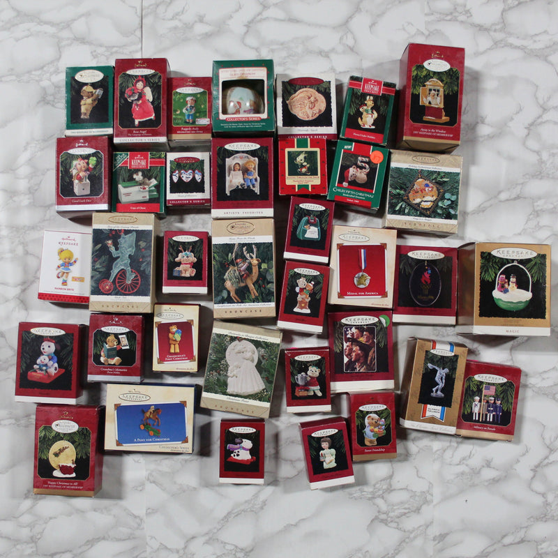 Hallmark Ornament Mystery Box - Random Lot of 40 Ornaments with boxes