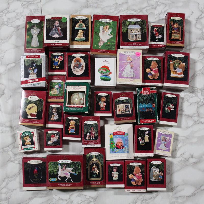 Hallmark Ornament Mystery Box - Random Lot of 40 Ornaments with boxes