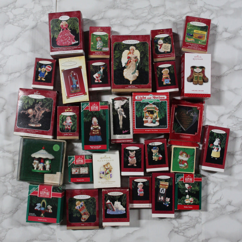 Hallmark Ornament Mystery Box - Random Lot of 40 Ornaments with boxes