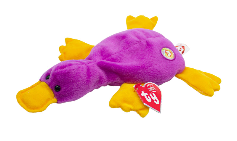 Ty Beanie Baby: Patti the Platypus BBOC - Purple