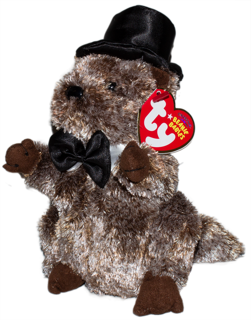 Ty Beanie Baby: Punxsutawney Phil 2008 the Groundhog