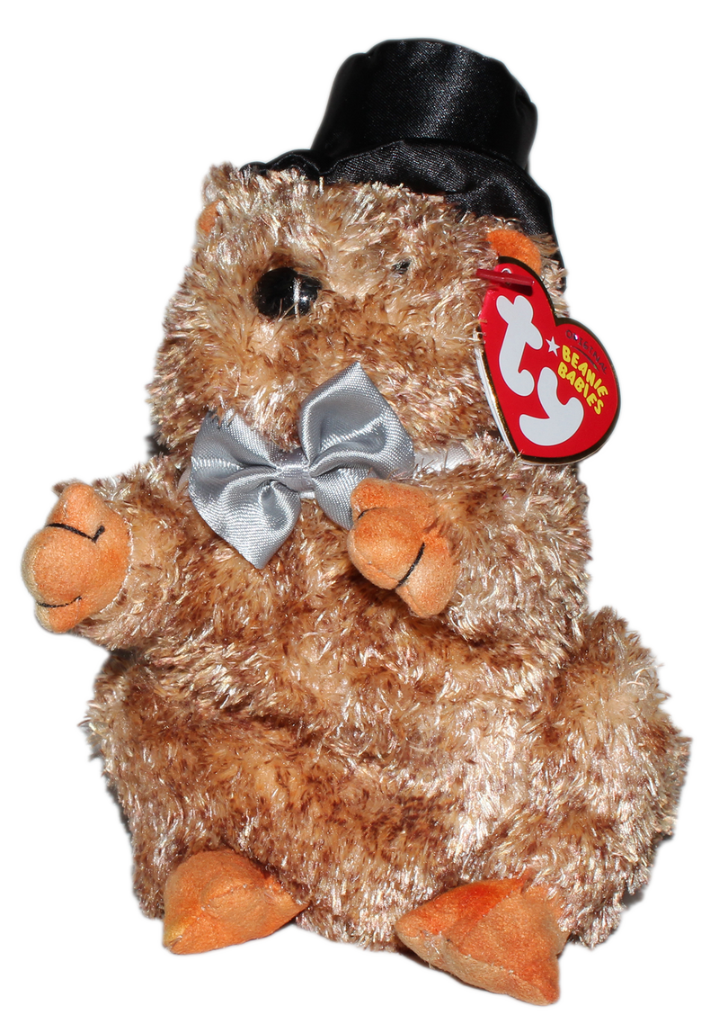 Ty Beanie Baby: Punxsutawney-e Phil 2008 the Groundhog