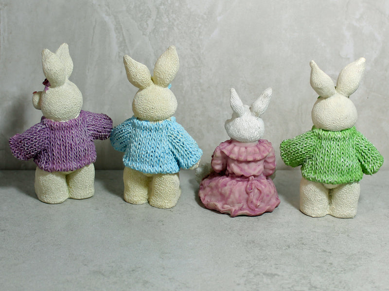 4 Adorable Pottery Bunnies