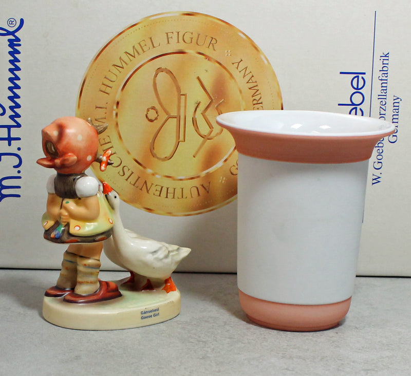 Hummel Goebel Goose Girl #1106 with Vase Hummel #625