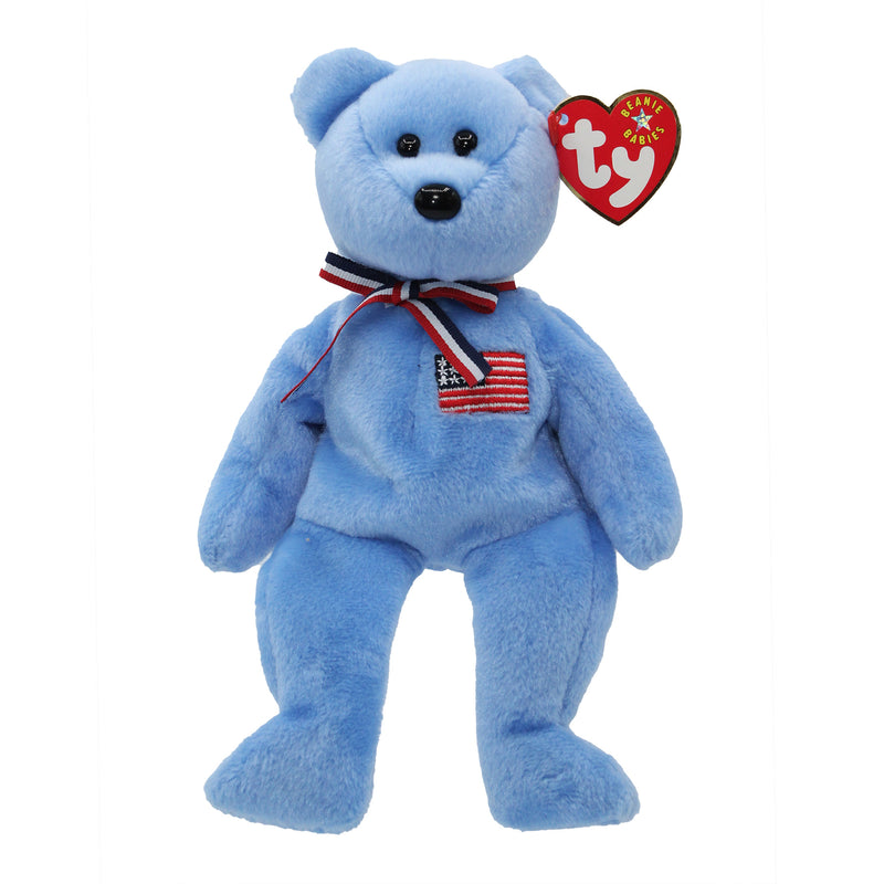 Ty Beanie Baby: America the Bear- Blue