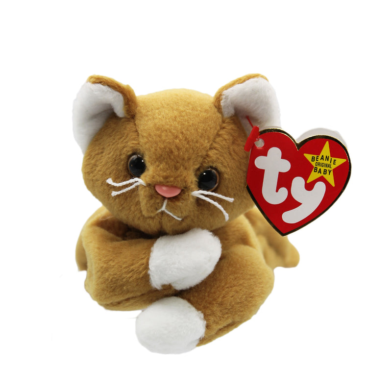 Ty Beanie Baby: Nip the Cat - White Paws