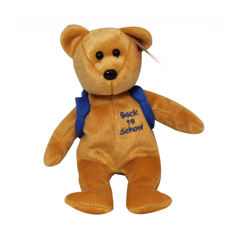 Ty Beanie Baby: Books the Bear - Blue Backpack