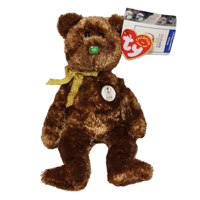 Ty Beanie Baby: Champion Brazil FIFA World Cup Bear