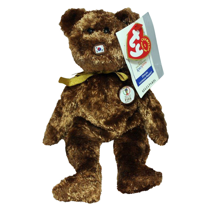 Ty Beanie Baby: Champion Korea FIFA World Cup Bear