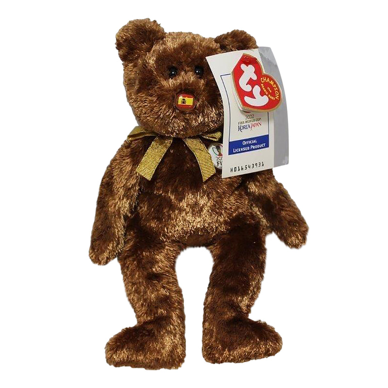 Ty Beanie Baby: Champion Spain FIFA World Cup Bear