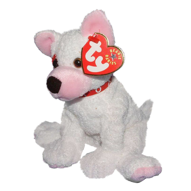 Ty Beanie Baby: Cupid the Dog- RARE Heart on Right Eye