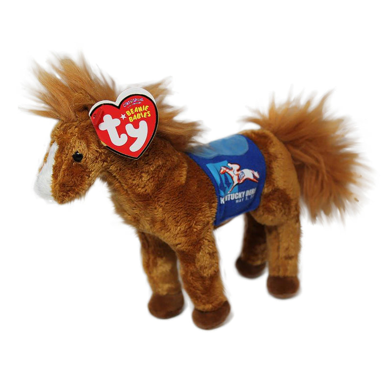 Ty Beanie Baby: Derby 134 the Horse (Blue saddle)