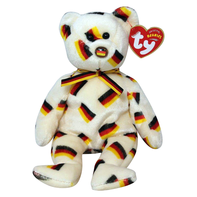 Ty Beanie Baby: Baby Deutschland the Bear -Flag Nose